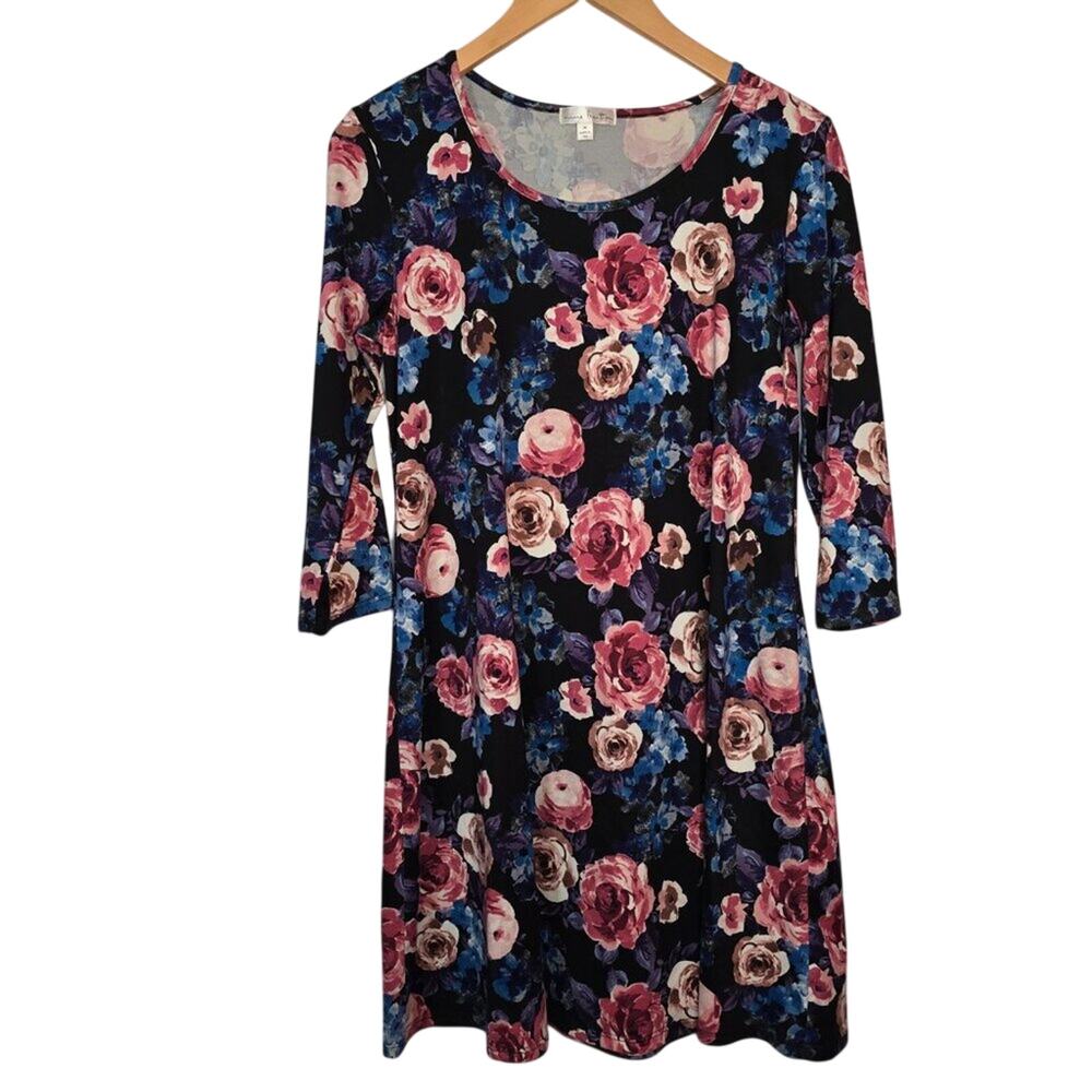Nine Britton Vibrant Floral Summer‎ Tunic Dress Medium
